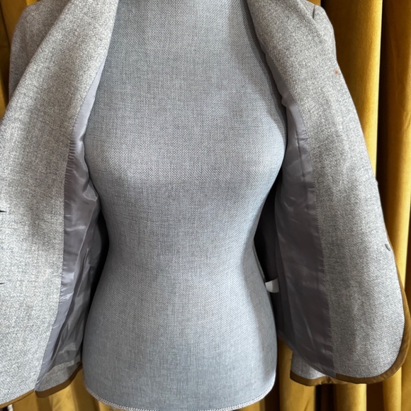 J.Crew Herringbone Professor Blazer. size8P - Picture 6 of 6